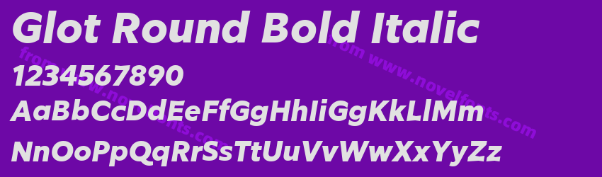 Glot Round Bold ItalicPreview Glot Round Bold ItalicPreview