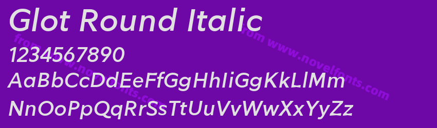 Glot Round ItalicPreview Glot Round ItalicPreview