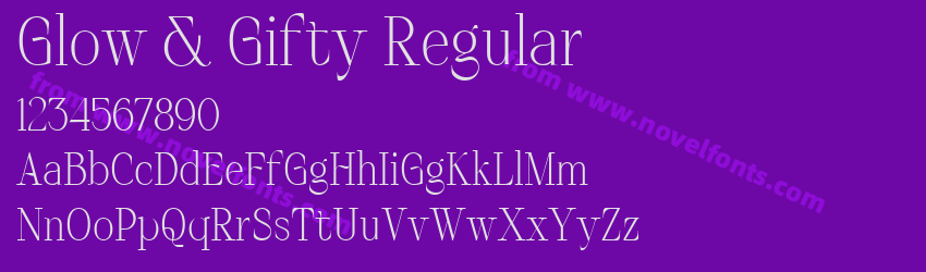 Glow & Gifty RegularPreview Glow & Gifty RegularPreview