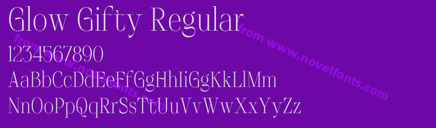 Glow Gifty RegularPreview Glow Gifty RegularPreview