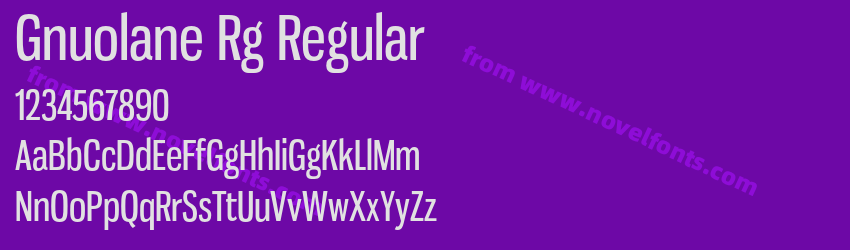 Gnuolane Rg RegularPreview Gnuolane Rg RegularPreview