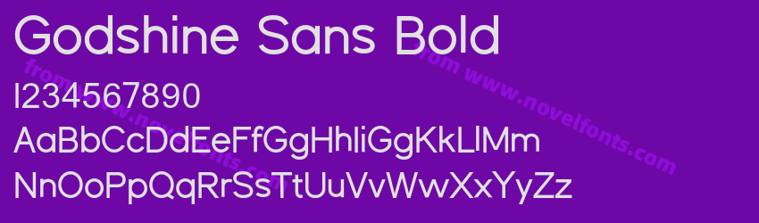 Godshine Sans BoldPreview Godshine Sans BoldPreview