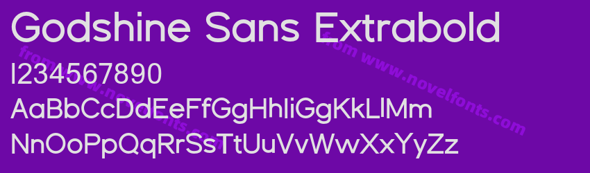 Godshine Sans ExtraboldPreview Godshine Sans ExtraboldPreview