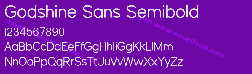 Godshine Sans SemiboldPreview Godshine Sans SemiboldPreview