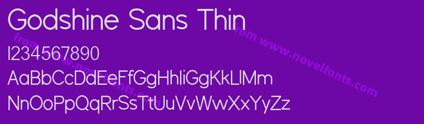 Godshine Sans ThinPreview Godshine Sans ThinPreview