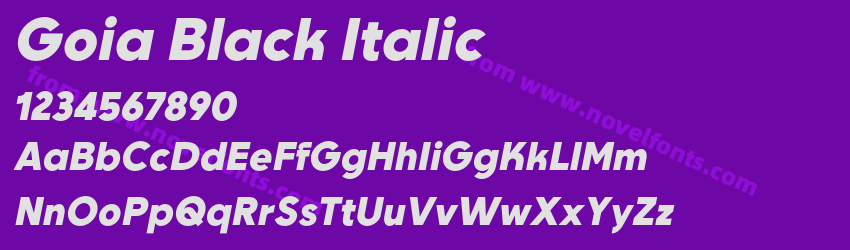 Goia Black ItalicPreview Goia Black ItalicPreview