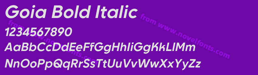 Goia Bold ItalicPreview Goia Bold ItalicPreview