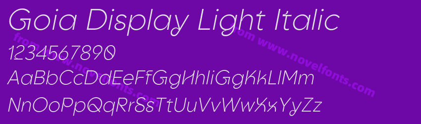 Goia Display Light ItalicPreview Goia Display Light ItalicPreview