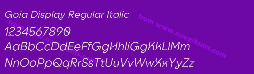 Goia Display Regular ItalicPreview Goia Display Regular ItalicPreview