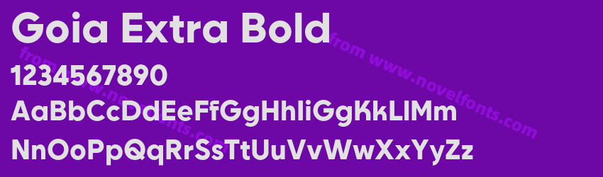 Goia Extra BoldPreview Goia Extra BoldPreview