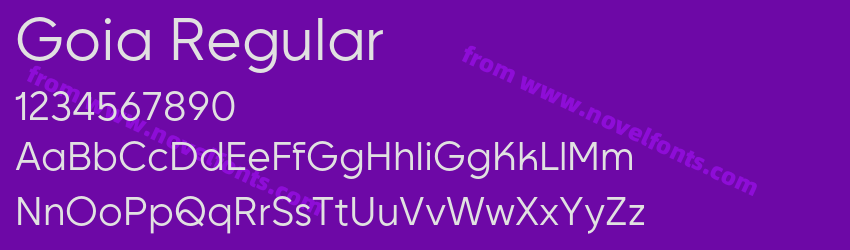 Goia RegularPreview Goia RegularPreview