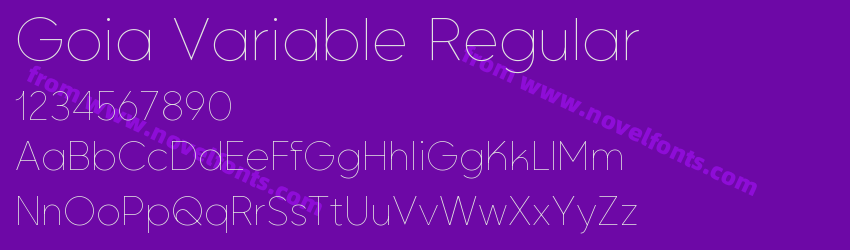 Goia Variable RegularPreview Goia Variable RegularPreview