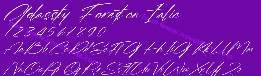 Golassity Foreston ItalicPreview Golassity Foreston ItalicPreview