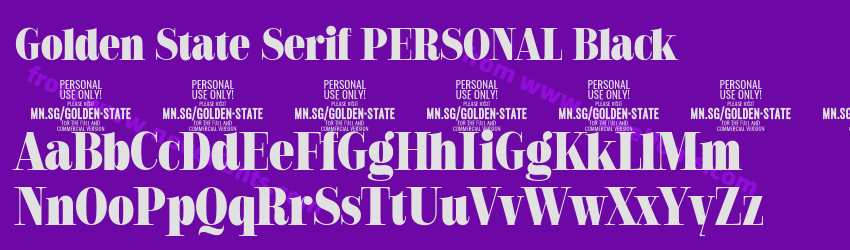Golden State Serif PERSONAL BlackPreview Golden State Serif PERSONAL BlackPreview