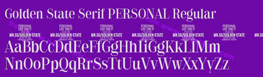 Golden State Serif PERSONAL RegularPreview Golden State Serif PERSONAL RegularPreview