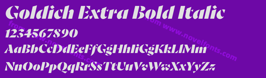 Goldich Extra Bold ItalicPreview Goldich Extra Bold ItalicPreview