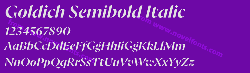 Goldich Semibold ItalicPreview Goldich Semibold ItalicPreview