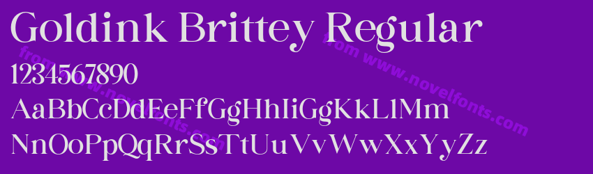 Goldink Brittey RegularPreview Goldink Brittey RegularPreview
