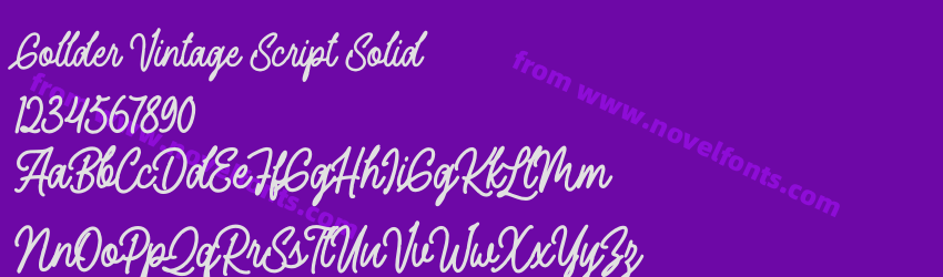 Gollder Vintage Script SolidPreview