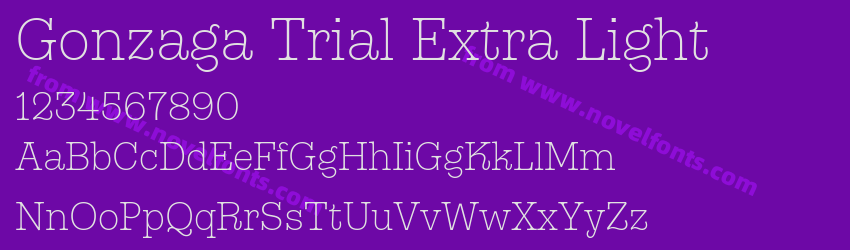 Gonzaga Trial Extra LightPreview Gonzaga Trial Extra LightPreview