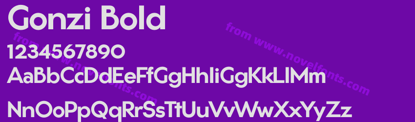 Gonzi BoldPreview Gonzi BoldPreview