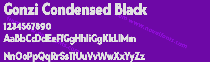 Gonzi Condensed BlackPreview Gonzi Condensed BlackPreview
