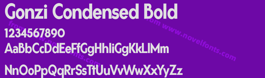 Gonzi Condensed BoldPreview Gonzi Condensed BoldPreview