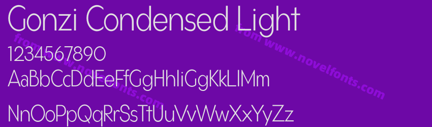 Gonzi Condensed LightPreview Gonzi Condensed LightPreview