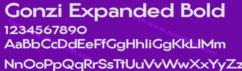 Gonzi Expanded BoldPreview Gonzi Expanded BoldPreview