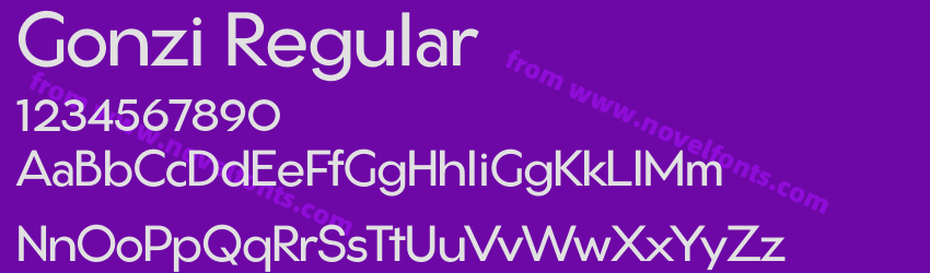 Gonzi RegularPreview Gonzi RegularPreview