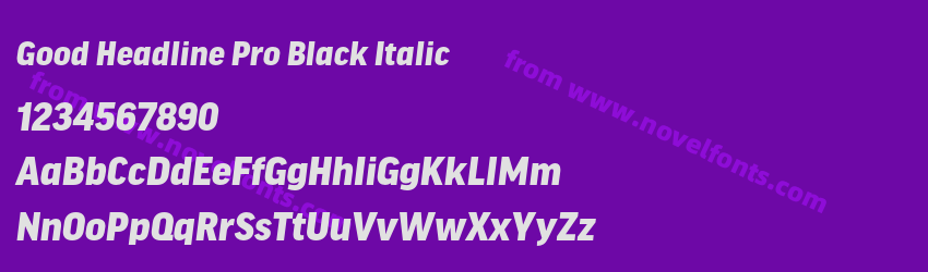 Good Headline Pro Black ItalicPreview Good Headline Pro Black ItalicPreview