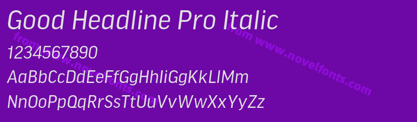 Good Headline Pro ItalicPreview Good Headline Pro ItalicPreview