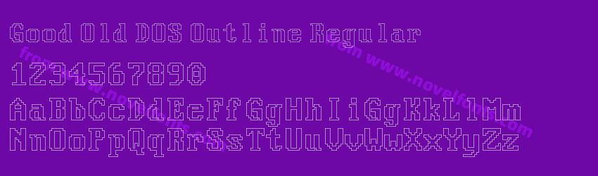 Good Old DOS Outline RegularPreview Good Old DOS Outline RegularPreview