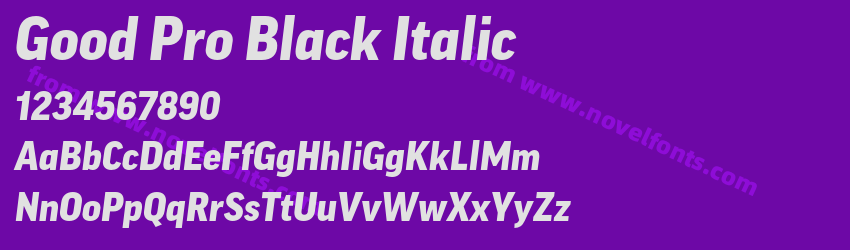 Good Pro Black ItalicPreview