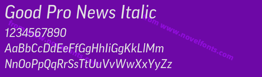 Good Pro News ItalicPreview Good Pro News ItalicPreview