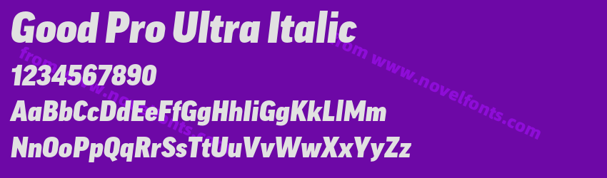 Good Pro Ultra ItalicPreview Good Pro Ultra ItalicPreview