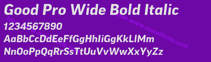 Good Pro Wide Bold ItalicPreview Good Pro Wide Bold ItalicPreview