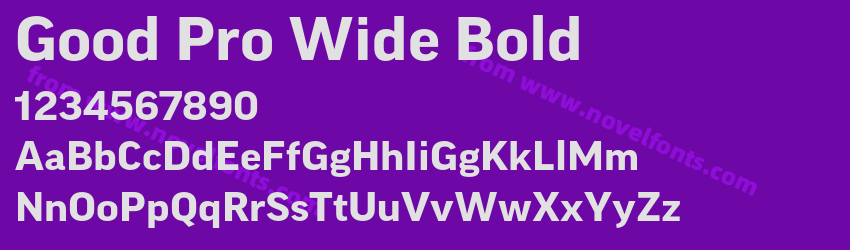 Good Pro Wide BoldPreview Good Pro Wide BoldPreview