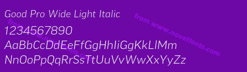 Good Pro Wide Light ItalicPreview Good Pro Wide Light ItalicPreview