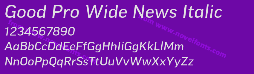 Good Pro Wide News ItalicPreview Good Pro Wide News ItalicPreview