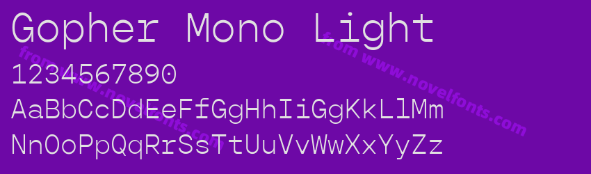 Gopher Mono LightPreview