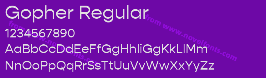 Gopher RegularPreview Gopher RegularPreview