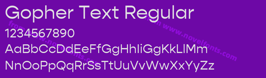 Gopher Text RegularPreview Gopher Text RegularPreview