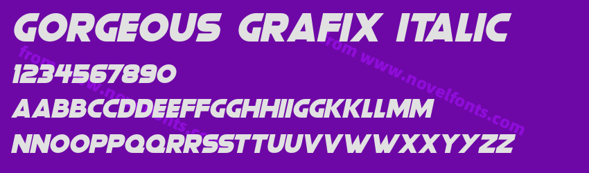 Gorgeous Grafix ItalicPreview Gorgeous Grafix ItalicPreview