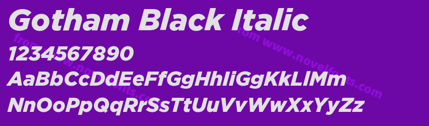 Gotham Black ItalicPreview Gotham Black ItalicPreview