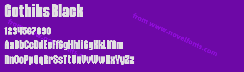 Gothiks BlackPreview Gothiks BlackPreview
