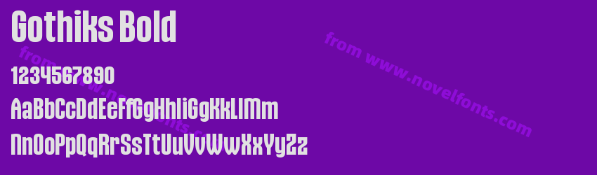 Gothiks BoldPreview Gothiks BoldPreview