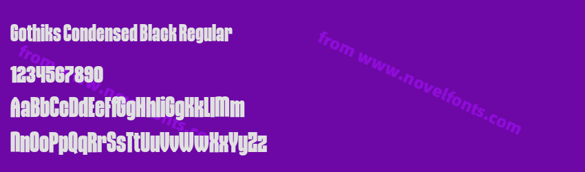 Gothiks Condensed Black RegularPreview Gothiks Condensed Black RegularPreview