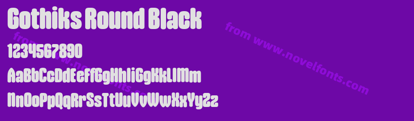 Gothiks Round BlackPreview Gothiks Round BlackPreview