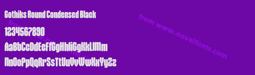 Gothiks Round Condensed BlackPreview Gothiks Round Condensed BlackPreview